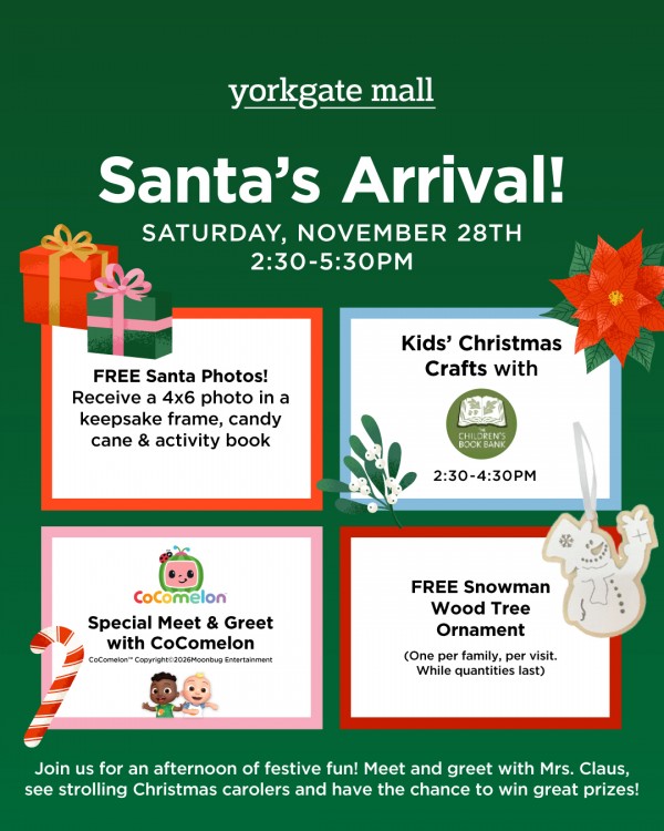 Management Office: Santa Claus is Coming to Town! - Saturday, November 28