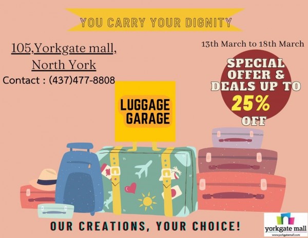 Luggage Garage: Grand Opening Sale!