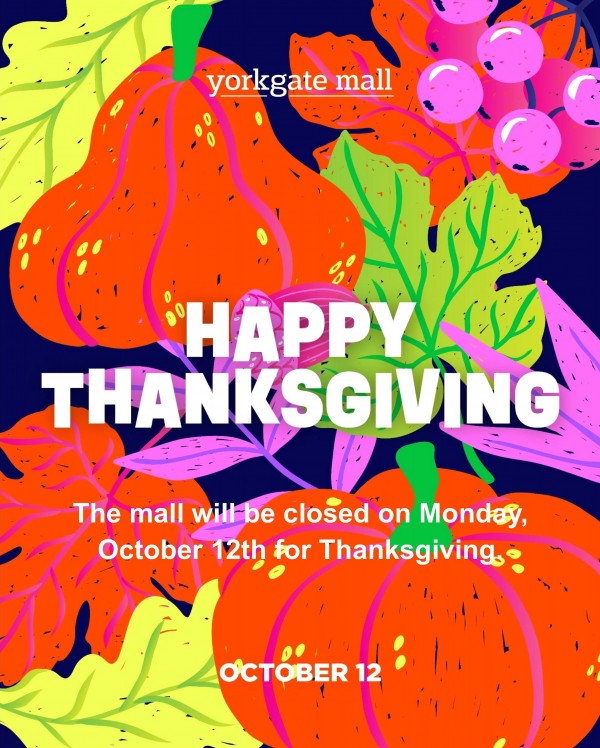 Management Office: Mall Hours - Thanksgiving