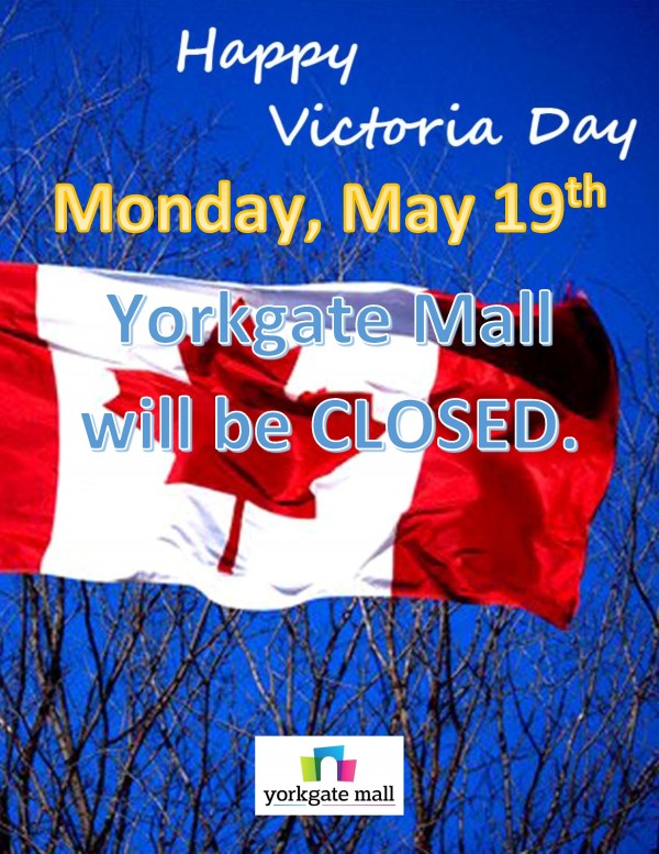 Management Office: Victoria Day - Mall Closed