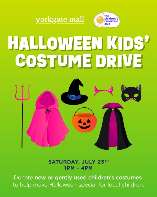 Management Office: Halloween Kids' Costume Drive! 