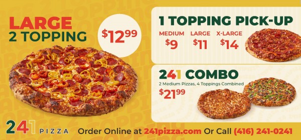 2-4-1 Pizza: Pizza Specials! 