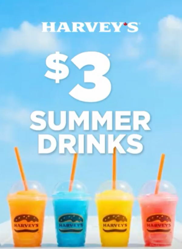 Management Office: Harvey's $3 Summer Drinks! 